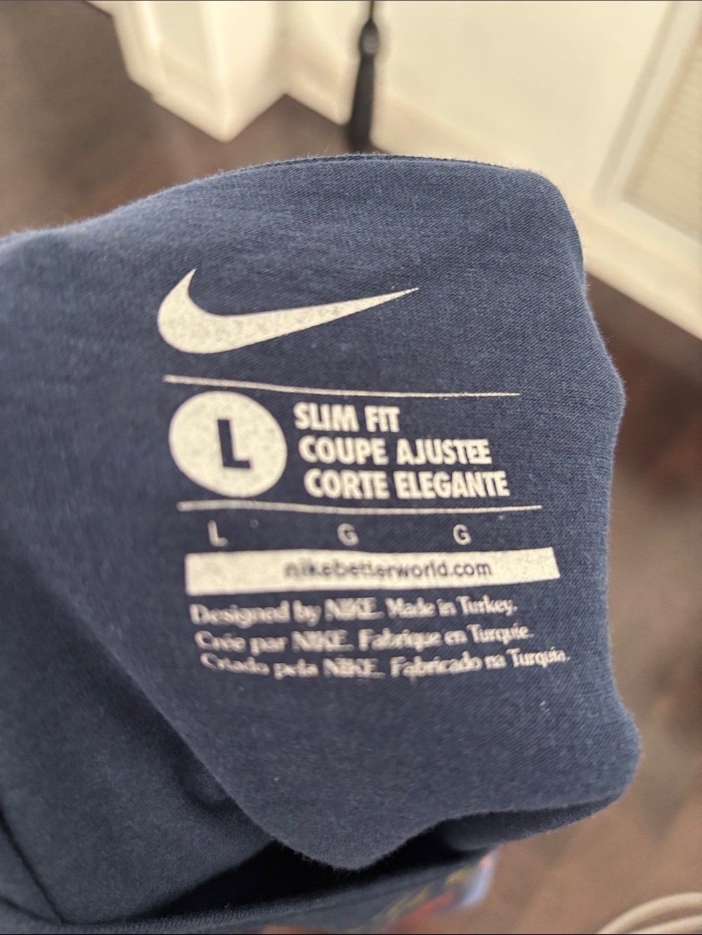 Nike Navy Blue FC Barcelona Crest Tee - Picture 2 of 2